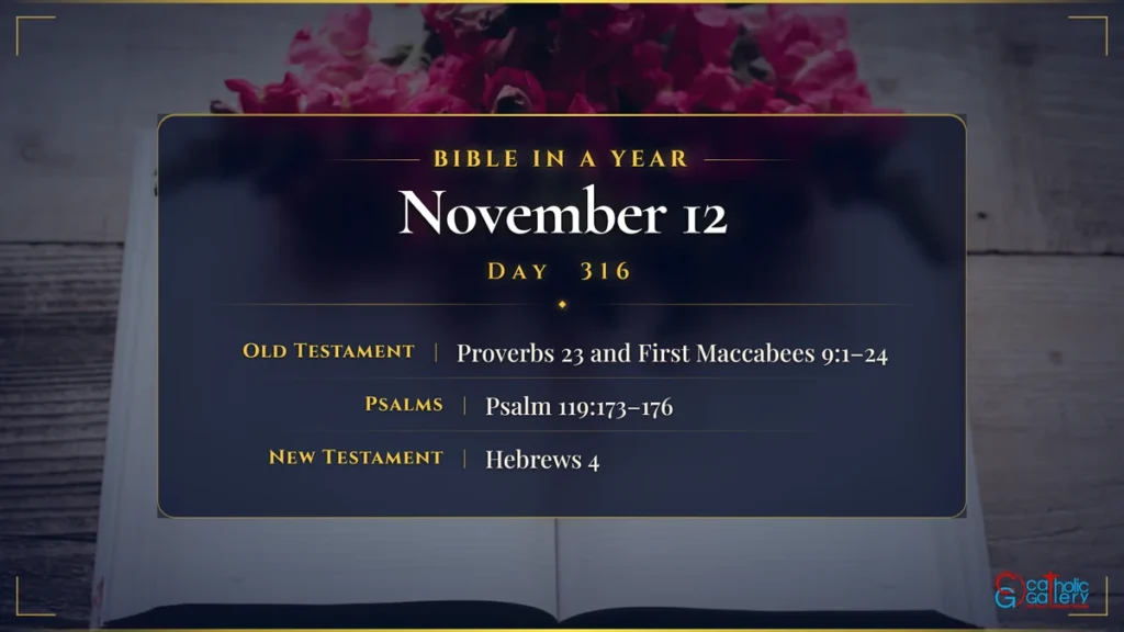Bible in a Year – Day 316, November 12 reading plan