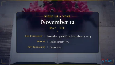 Bible in a Year – November – 12, Day – 316