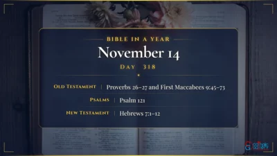 Bible in a Year – November – 14, Day – 318