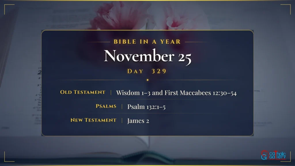 Bible in a Year – Day 329, November 25 reading plan