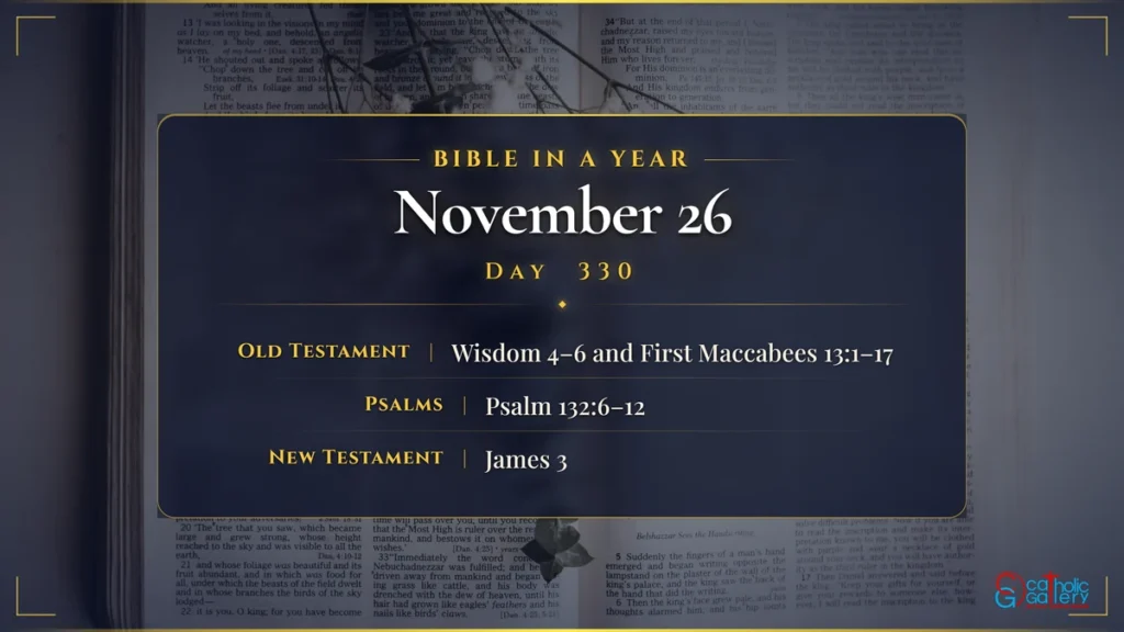 Bible in a Year – Day 330, November 26 reading plan
