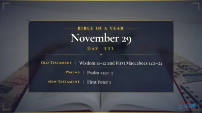 Bible in a Year – November – 29, Day – 333