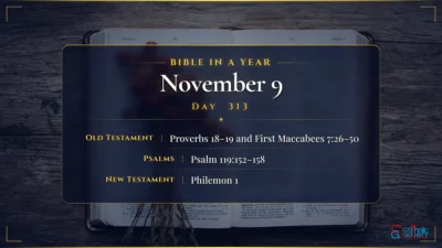 Bible in a Year – November – 9, Day – 313