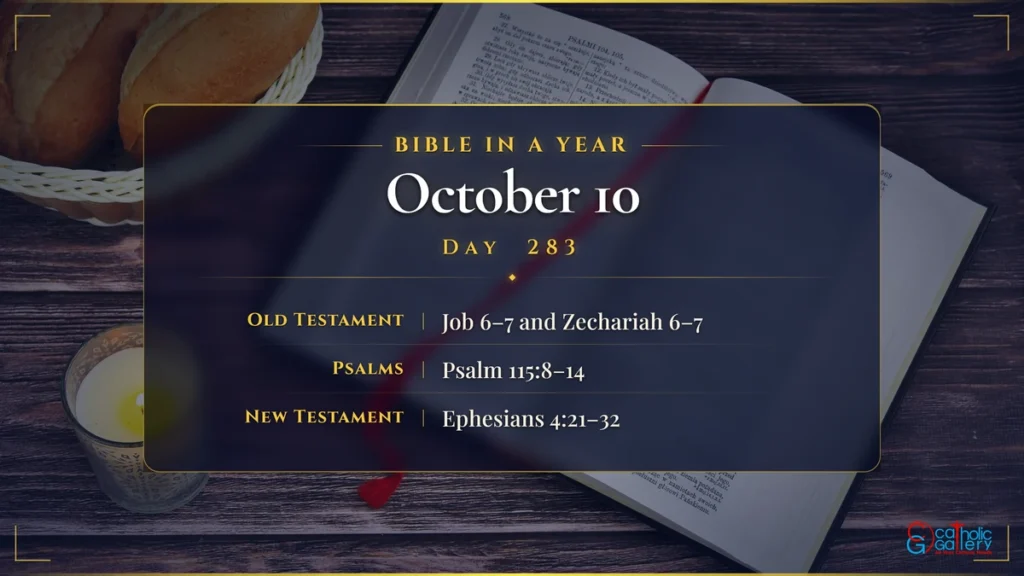 Bible in a Year – Day 283, October 10 reading plan