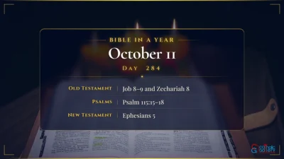 Bible in a Year – October – 11, Day – 284