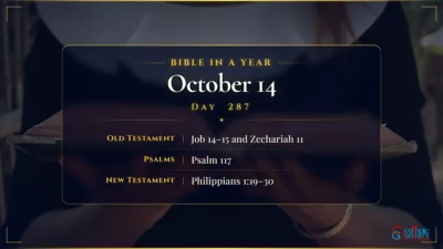 Bible in a Year – October – 14, Day – 287
