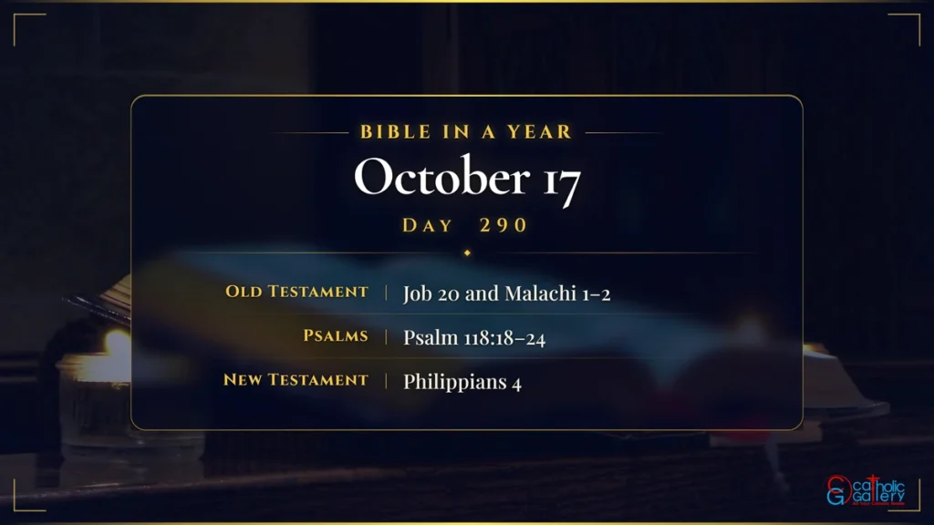 Bible in a Year – Day 290, October 17 reading plan