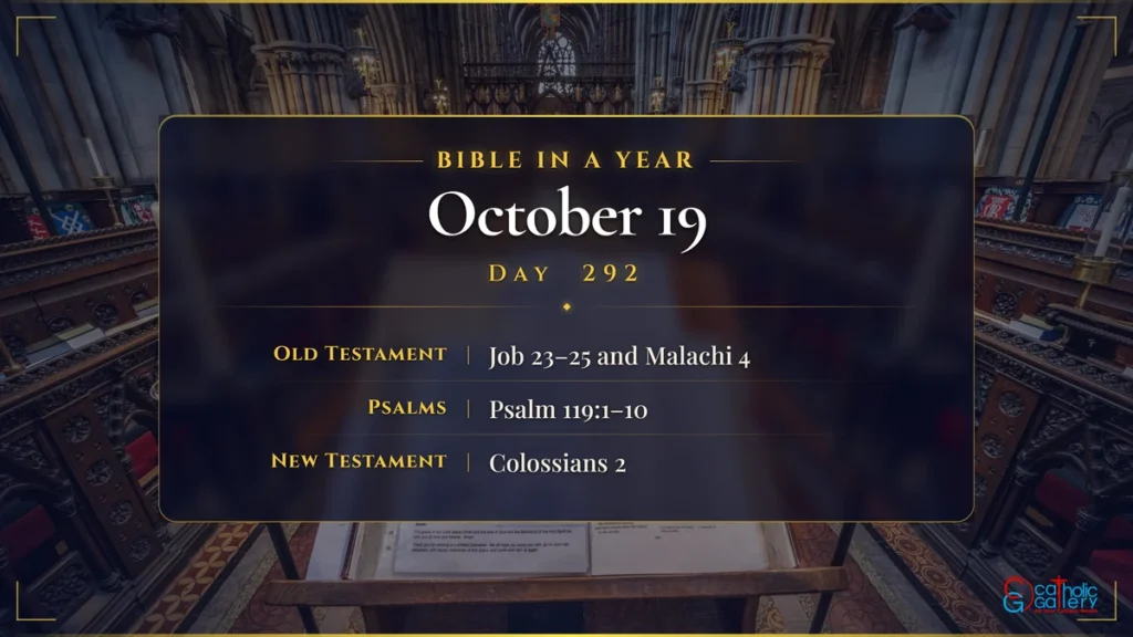 Bible in a Year – Day 292, October 19 reading plan