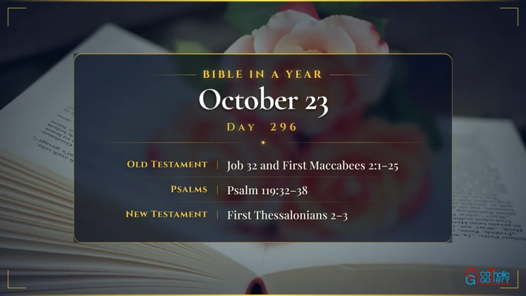 Bible in a Year – Day 296, October 23 reading plan