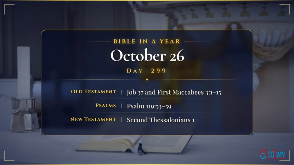 Bible in a Year – Day 299, October 26 reading plan