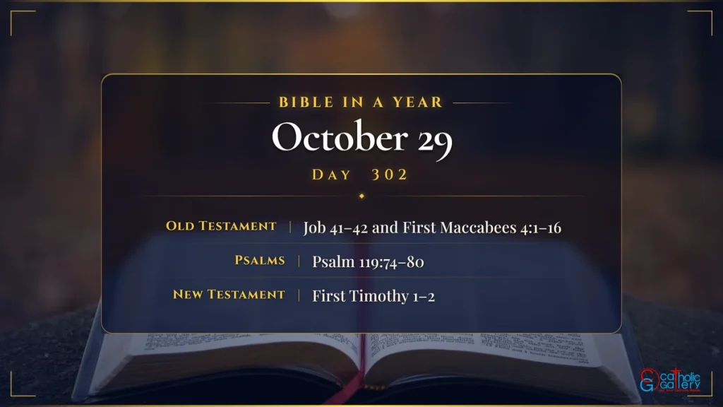 Bible in a Year – Day 302, October 29 reading plan