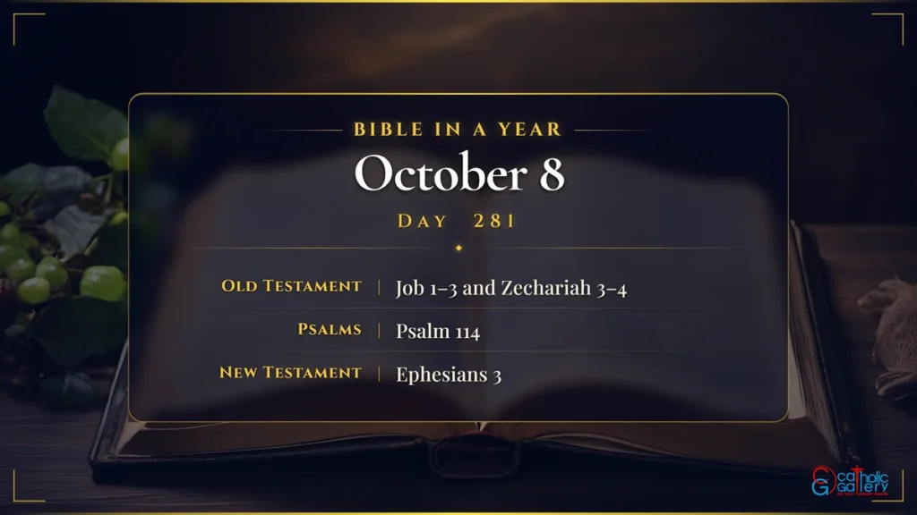 Bible in a Year – Day 281, October 8 reading plan