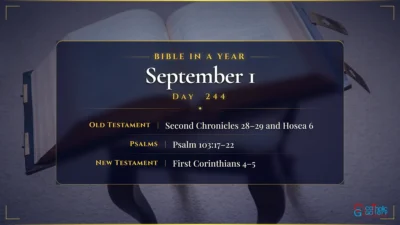 Bible in a Year – September – 1, Day – 244