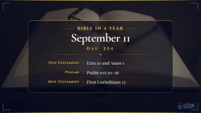Bible in a Year – September – 11, Day – 254
