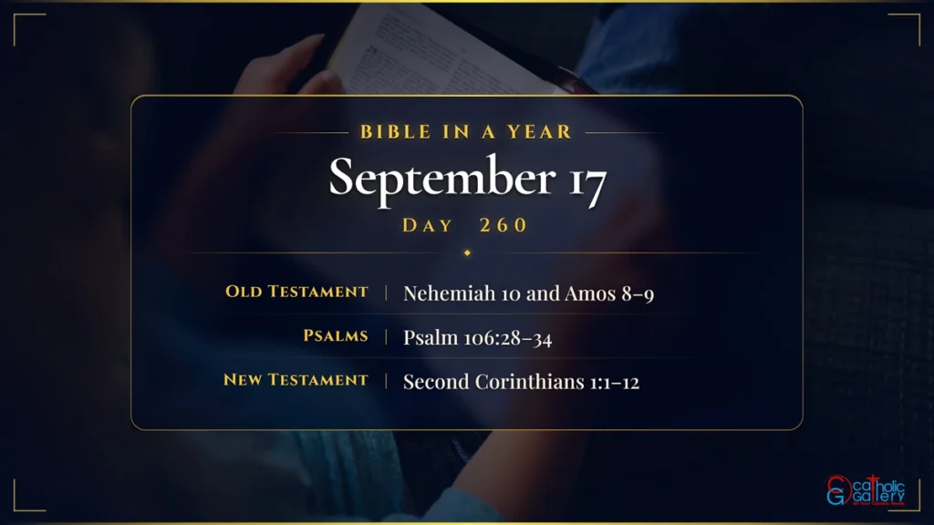 Bible in a Year – Day 260, September 17 reading plan