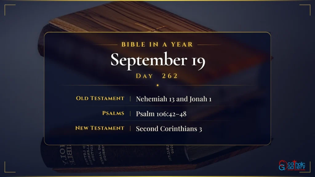 Bible in a Year – Day 262, September 19 reading plan