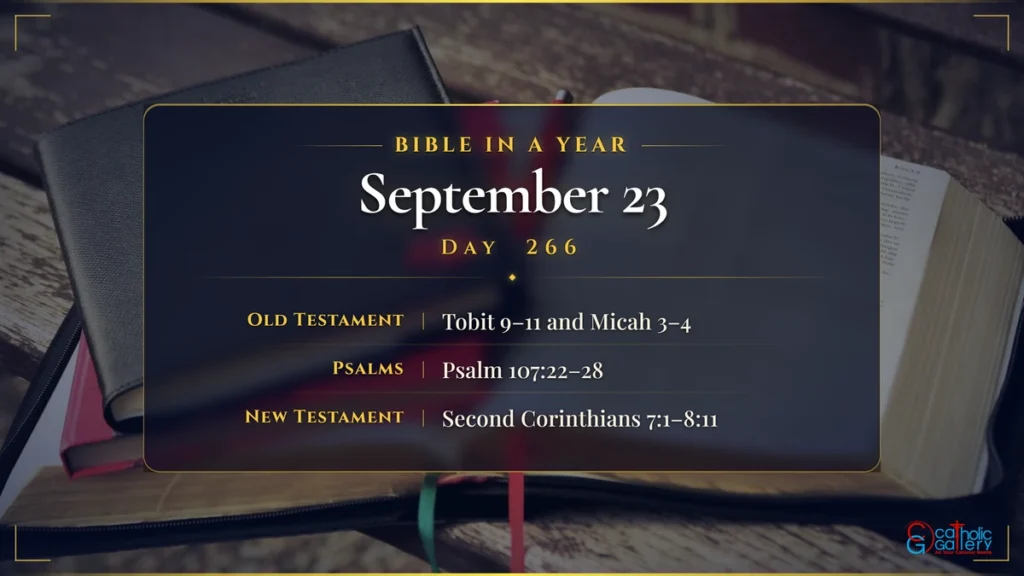 Bible in a Year – Day 266, September 23 reading plan