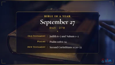 Bible in a Year – September – 27, Day – 270
