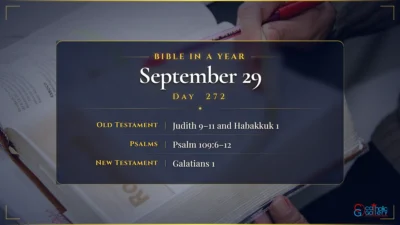 Bible in a Year – September – 29, Day – 272