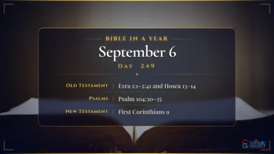 Bible in a Year – September – 6, Day – 249
