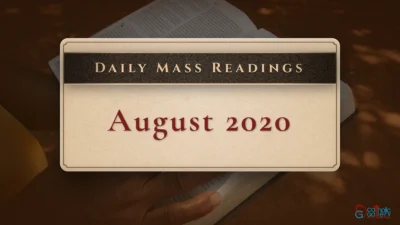 Download Mass Readings – August 2020