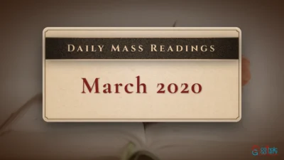 Download Mass Readings – March 2020