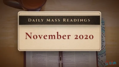 Download Mass Readings – November 2020