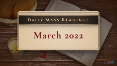 Daily Mass Readings – Wednesday, 9 March 2022