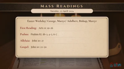 Daily Mass Readings – Tuesday, 23 April 2024