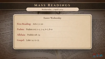 Daily Mass Readings – Wednesday, 3 April 2024