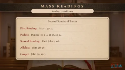 Daily Mass Readings – Sunday, 7 April 2024