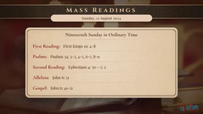 Daily Mass Readings – Sunday, 11 August 2024