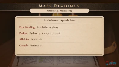 Daily Mass Readings – Saturday, 24 August 2024