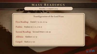 Daily Mass Readings – Tuesday, 6 August 2024