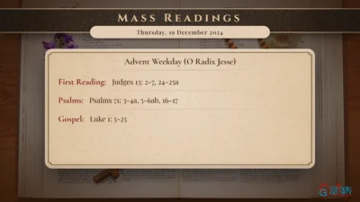 Daily Mass Readings – Thursday, 19 December 2024