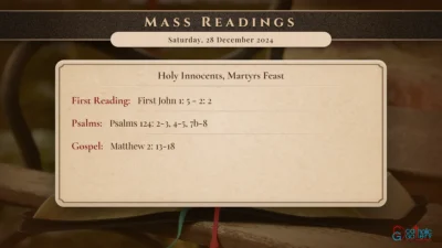 Daily Mass Readings – Saturday, 28 December 2024