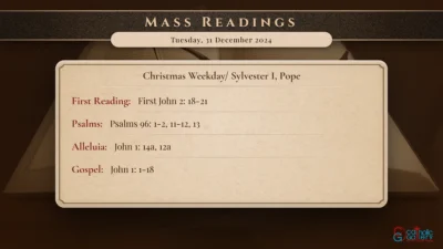 Daily Mass Readings – Tuesday, 31 December 2024