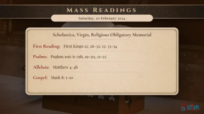 Daily Mass Readings – Saturday, 10 February 2024