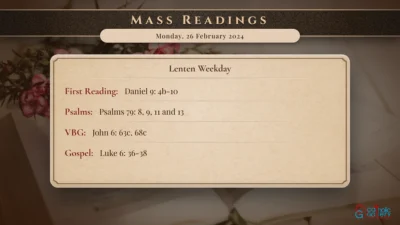 Daily Mass Readings – Monday, 26 February 2024