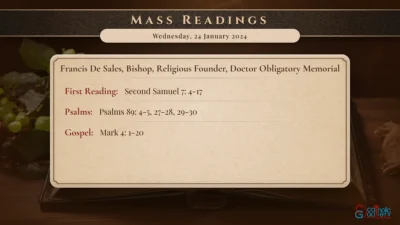 Daily Mass Readings – Wednesday, 24 January 2024
