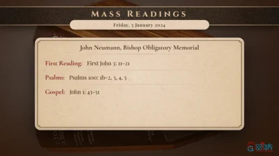 Daily Mass Readings – Friday, 5 January 2024