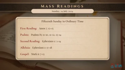 Daily Mass Readings – Sunday, 14 July 2024