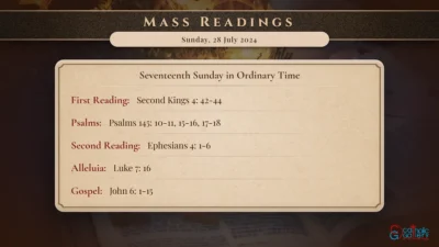 Daily Mass Readings – Sunday, 28 July 2024