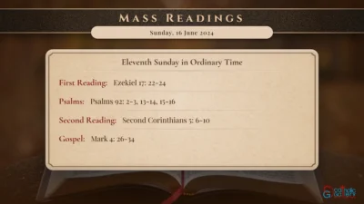 Daily Mass Readings – Sunday, 16 June 2024
