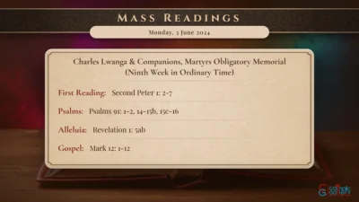 Daily Mass Readings – Monday, 3 June 2024