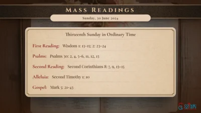 Daily Mass Readings – Sunday, 30 June 2024