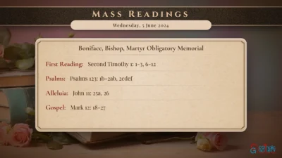 Daily Mass Readings – Wednesday, 5 June 2024