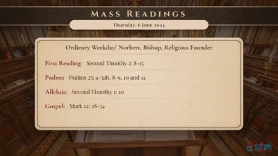 Daily Mass Readings – Thursday, 6 June 2024