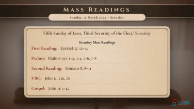 Daily Mass Readings – Sunday, 17 March 2024 – Scrutiny
