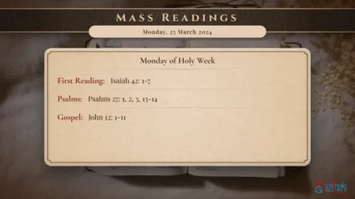 Daily Mass Readings – Monday, 25 March 2024